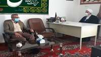 دیدار دکتر عرب آرادانی مدیر شبکه بهداشت و درمان شهرستان گرمسار با امام جمعه شهر ایوان کی
